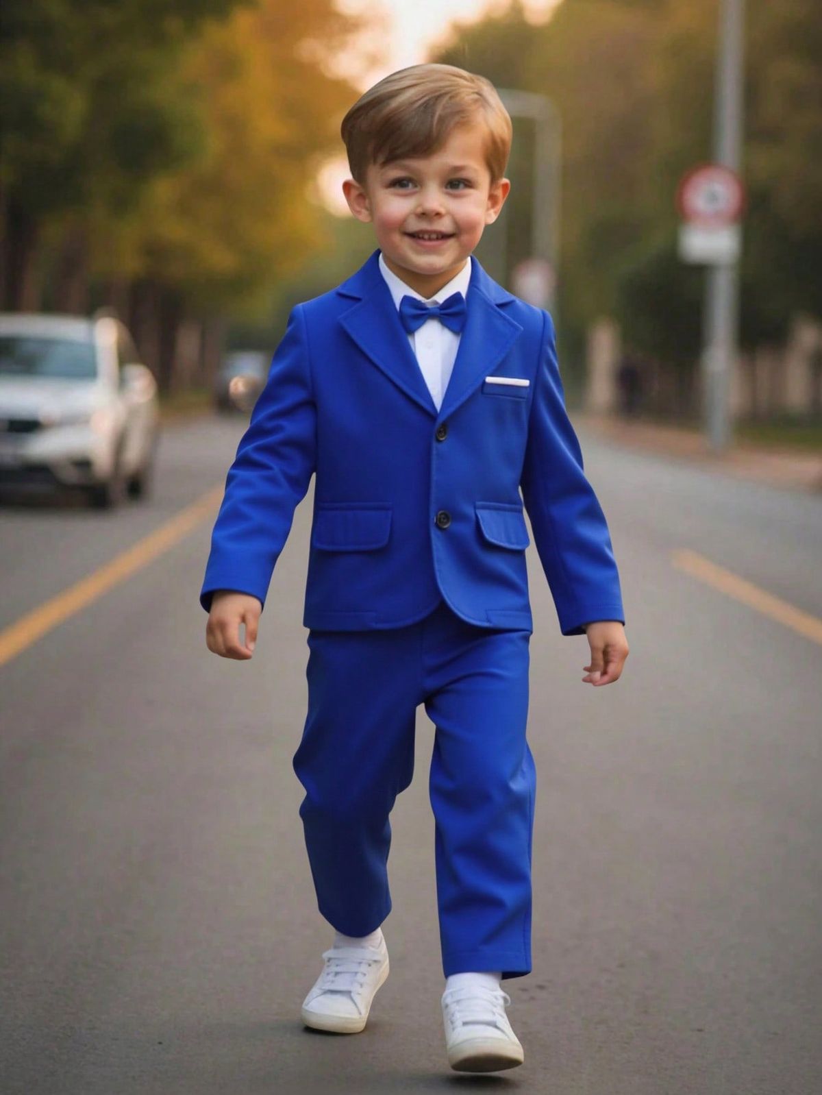 Boys Royal Blue Party Set